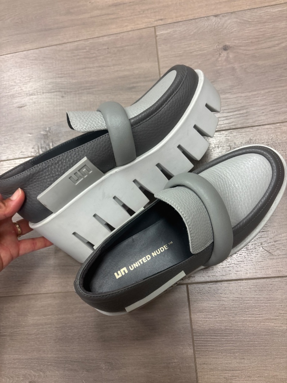 United Nude gray platform shoes 37 - Picture 6 of 10